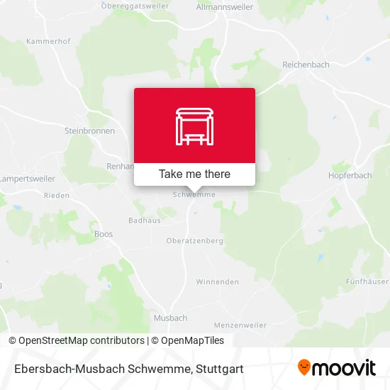 Карта Ebersbach-Musbach Schwemme