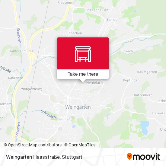 Карта Weingarten Haasstraße