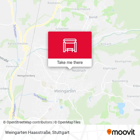 Карта Weingarten Haasstraße