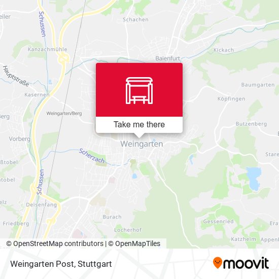 Карта Weingarten Post