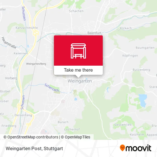 Карта Weingarten Post