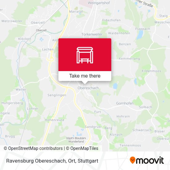 Карта Ravensburg Obereschach, Ort