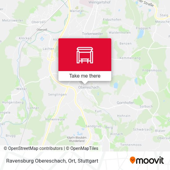 Ravensburg Obereschach, Ort map