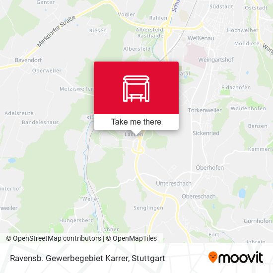 Ravensb. Gewerbegebiet Karrer map