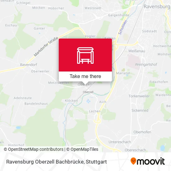 Карта Ravensburg Oberzell Bachbrücke