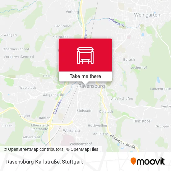 Карта Ravensburg Karlstraße