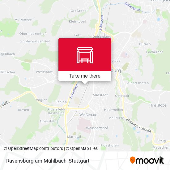 Ravensburg am Mühlbach map