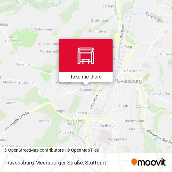 Ravensburg Meersburger Straße map