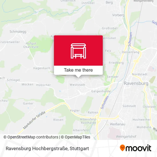 Карта Ravensburg Hochbergstraße