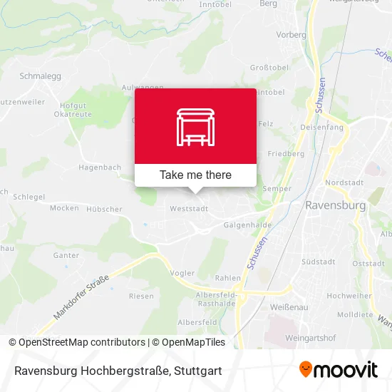 Карта Ravensburg Hochbergstraße