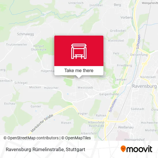 Карта Ravensburg Rümelinstraße