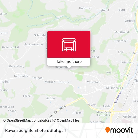 Ravensburg Bernhofen map