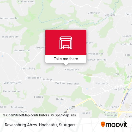 Ravensburg Abzw. Hochstätt map
