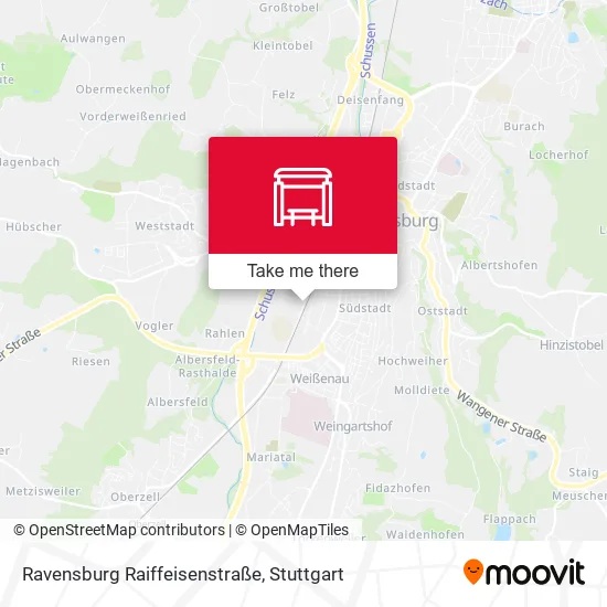 Карта Ravensburg Raiffeisenstraße