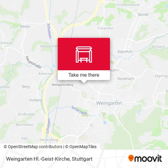 Карта Weingarten Hl.-Geist-Kirche