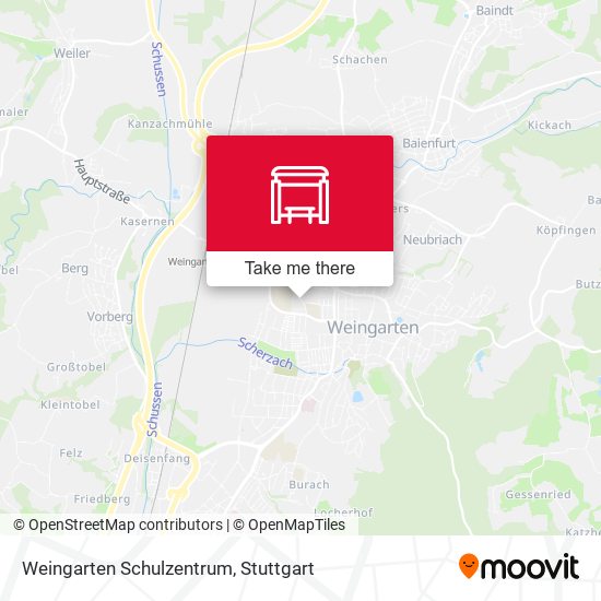 Карта Weingarten Schulzentrum