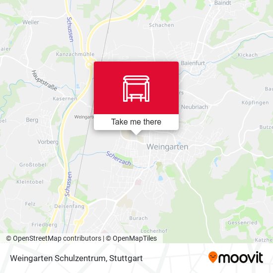 Карта Weingarten Schulzentrum