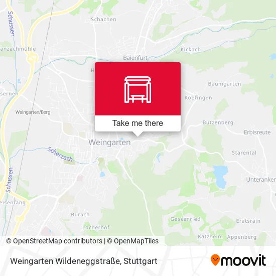 Карта Weingarten Wildeneggstraße