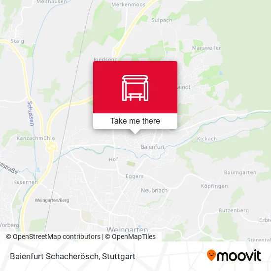 Карта Baienfurt Schacherösch