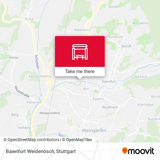 Baienfurt Weidenösch map