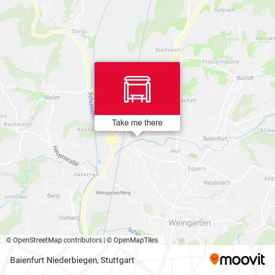 Карта Baienfurt Niederbiegen