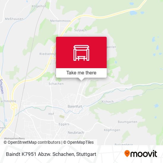 Baindt K7951 Abzw. Schachen map