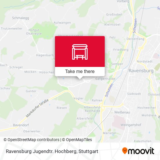 Карта Ravensburg Jugendtr. Hochberg