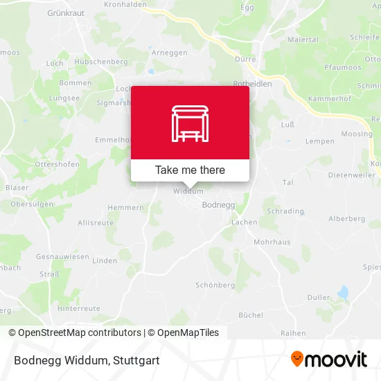 Карта Bodnegg Widdum
