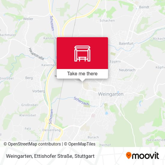 Карта Weingarten, Ettishofer Straße