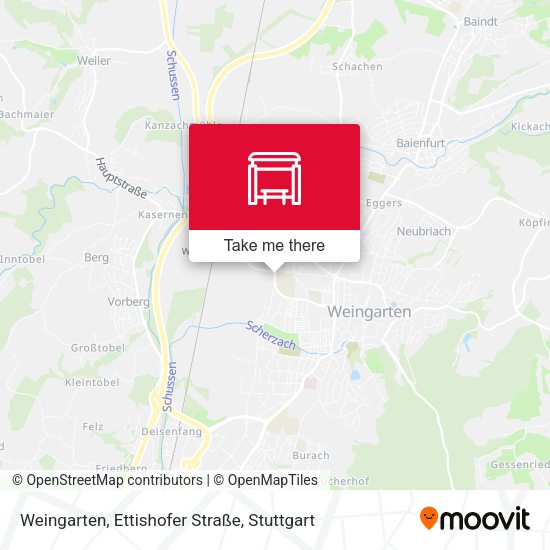 Карта Weingarten, Ettishofer Straße