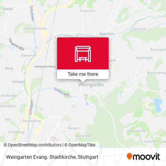 Карта Weingarten Evang. Stadtkirche