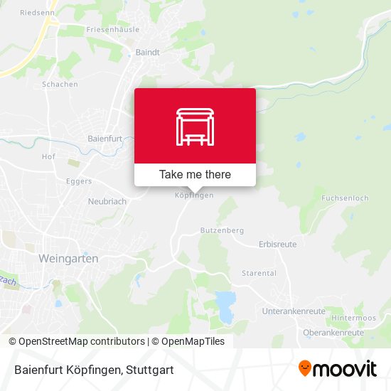 Baienfurt Köpfingen map