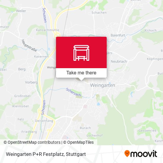 Карта Weingarten P+R Festplatz
