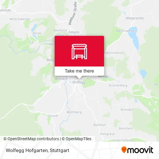 Карта Wolfegg Hofgarten