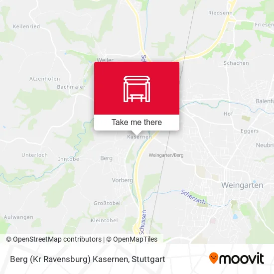 Карта Berg (Kr Ravensburg) Kasernen
