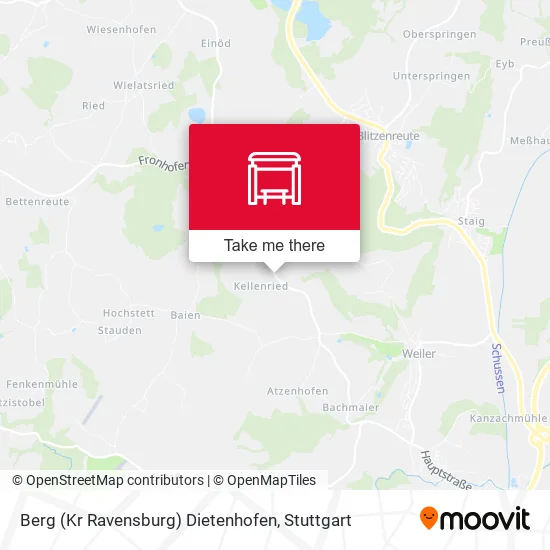 Карта Berg (Kr Ravensburg) Dietenhofen