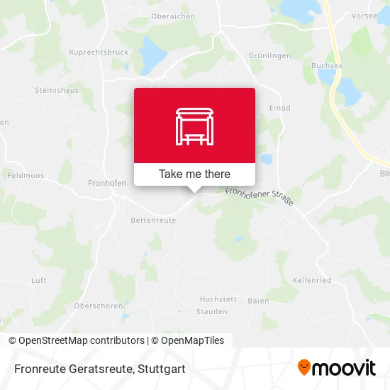 Карта Fronreute Geratsreute