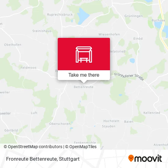 Карта Fronreute Bettenreute