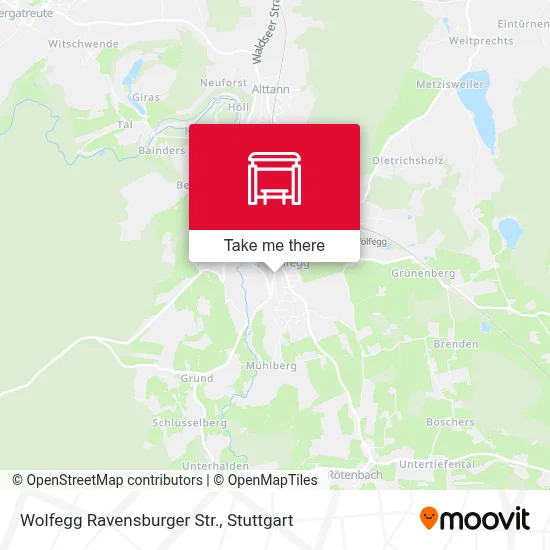Wolfegg Ravensburger Str. map