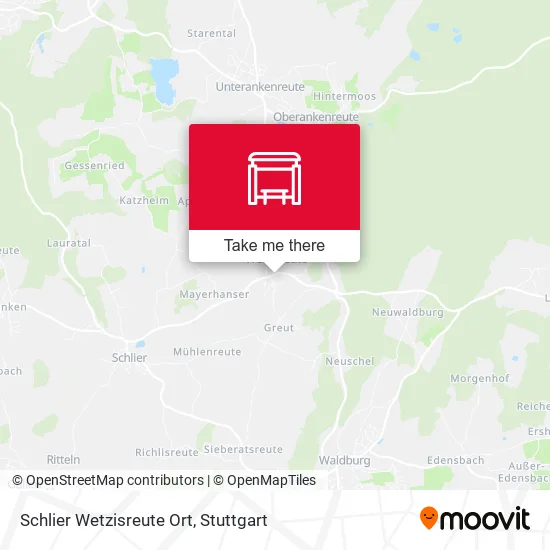 Карта Schlier Wetzisreute Ort