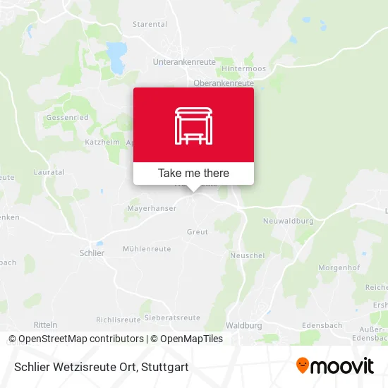 Карта Schlier Wetzisreute Ort