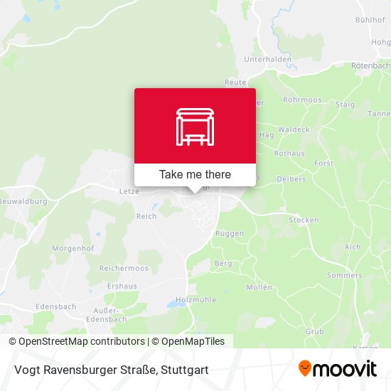 Vogt Ravensburger Straße map