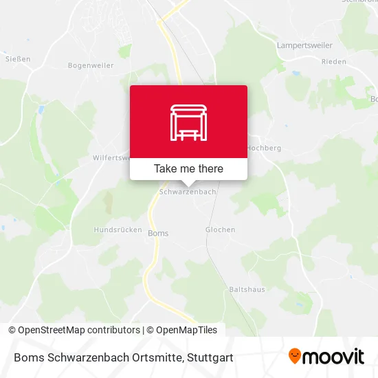 Карта Boms Schwarzenbach Ortsmitte