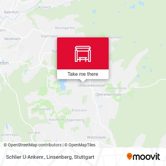 Schlier U-Ankenr., Linsenberg map