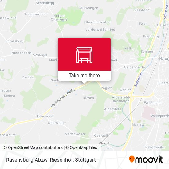 Ravensburg Abzw. Riesenhof map