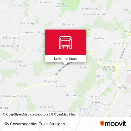 Rv Gewerbegebiet Erlen map