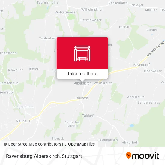 Карта Ravensburg Alberskirch