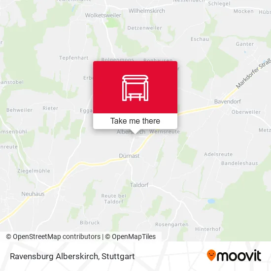 Ravensburg Alberskirch map