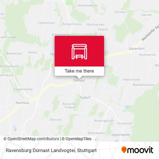 Ravensburg Dürnast Landvogtei map