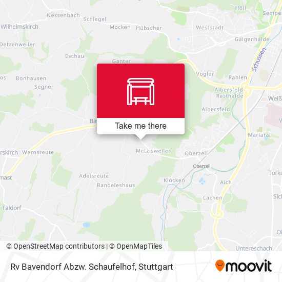 Rv Bavendorf Abzw. Schaufelhof map